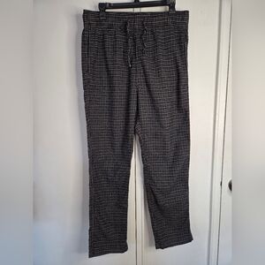 Hollister Men's Black and White Patterned Joggers